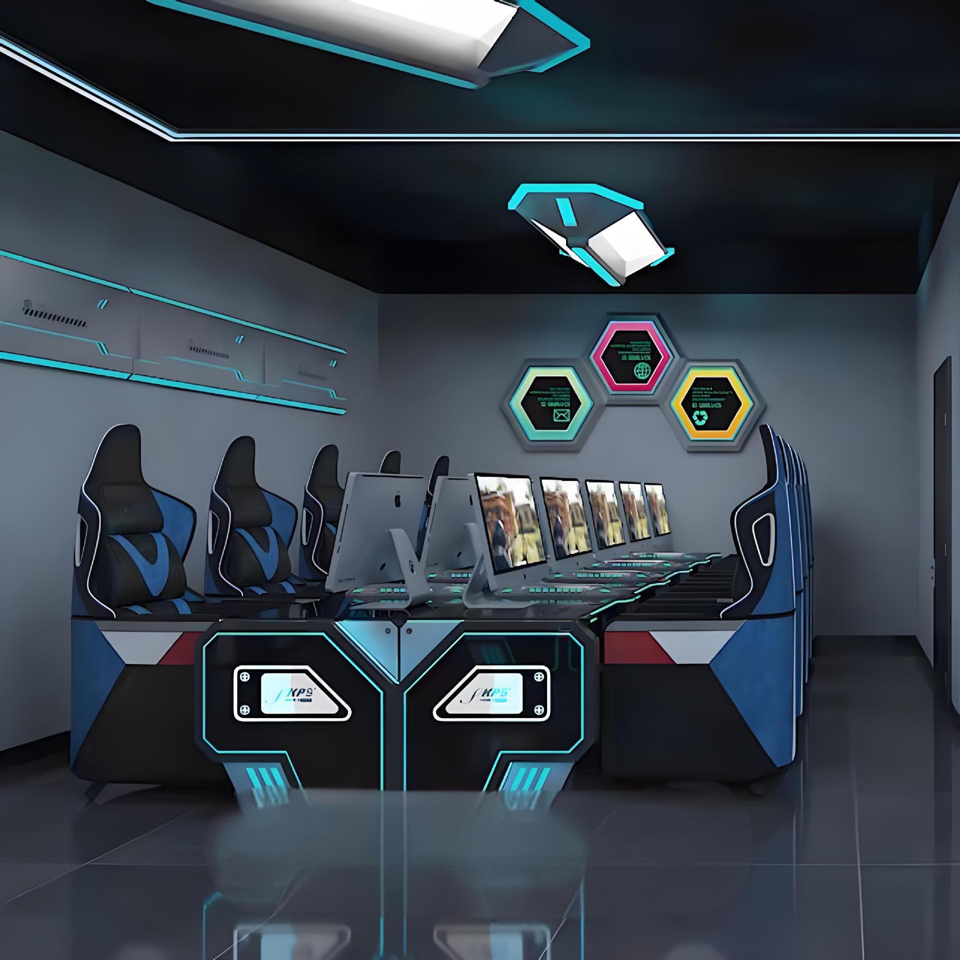 Módulo de atmósfera de bar de videojuegos KTV módulo de decoración de pared de luces de parque de juegos animado ciudad de modelado de luces