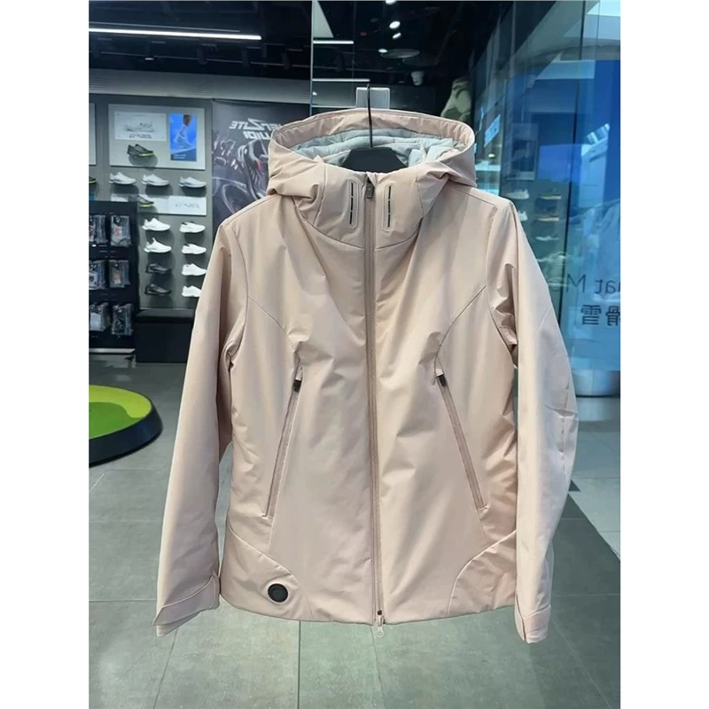 2769 розовая хлопковая куртка с капюшоном