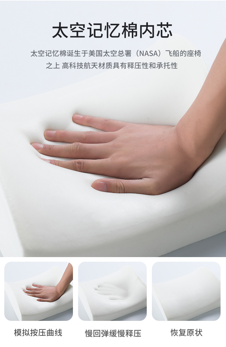 Amazon Memory Foam Waist Office Chair Cushion Car Waist Slow Rebound Waist Cushion Summer Waist Pillow Back Pillow Wholesale