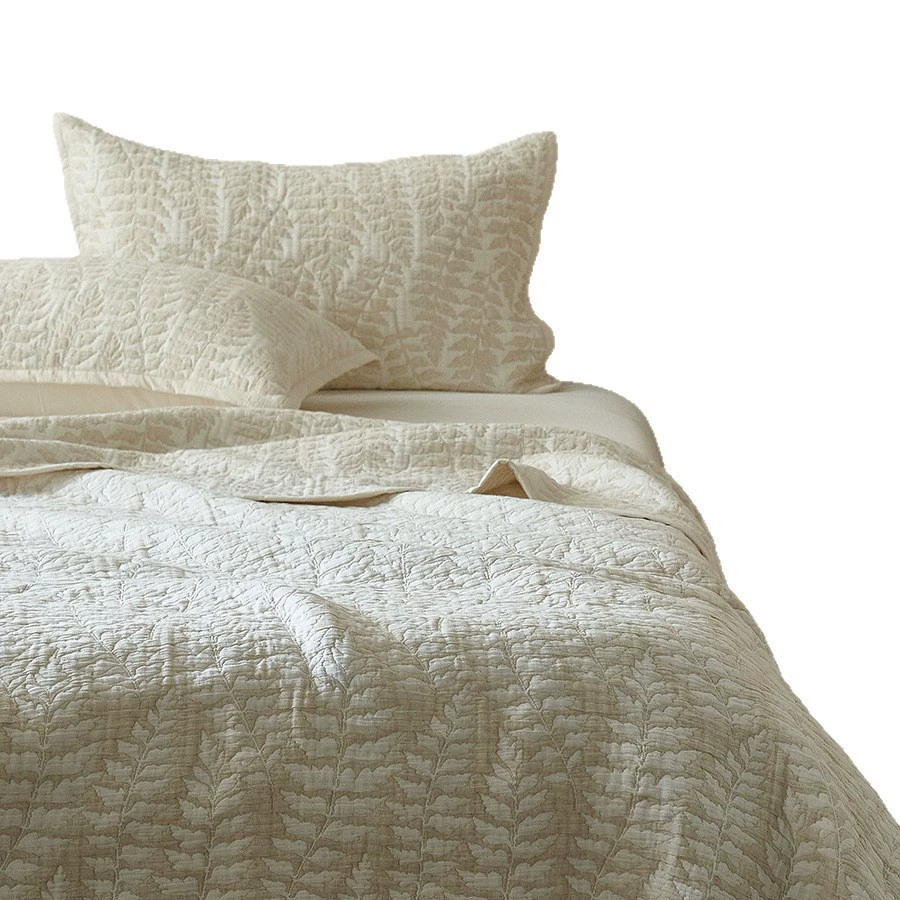 Японский ретро набор, универсальное одеяло, простыня, простой и элегантный дизайн, хлопок и лен, комплект из 3 предметов