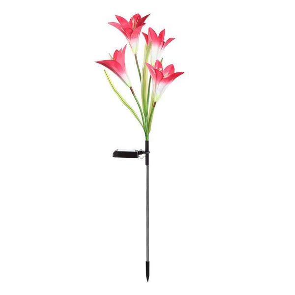 Red four-headed lily