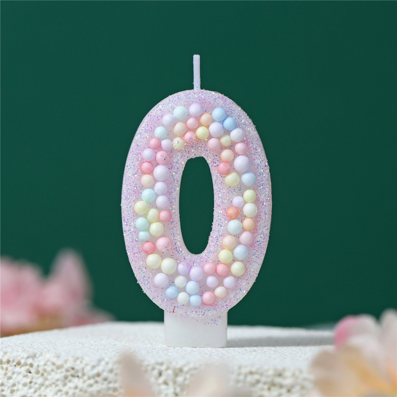 跨境亚马逊浅紫彩色马卡龙0-9数字螺旋蜡烛烘培生日派对螺旋无烟|undefined