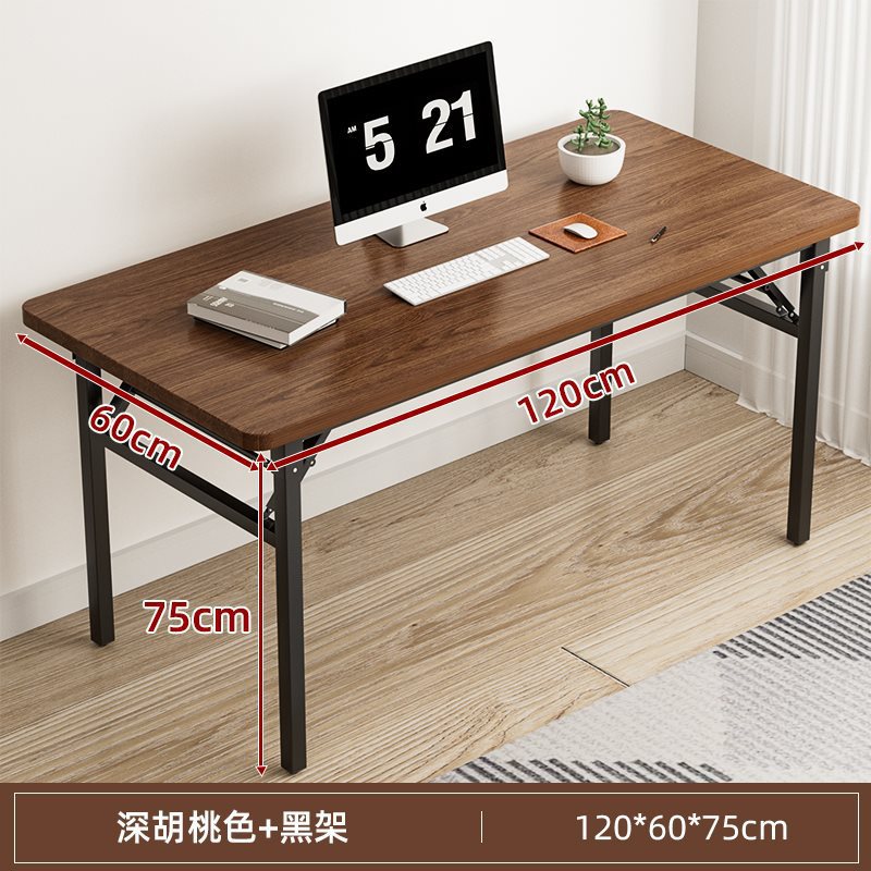 Mesa de escritorio plegable mesa de estudio de escritorio de escritorio de estudiantes de oficina en el hogar tabla pequeña tabla rectangular alquiler simple