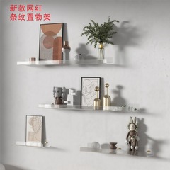 アクリル棚穴なし壁壁掛け北欧ins風仕切り台所トイレ浴室一字置き