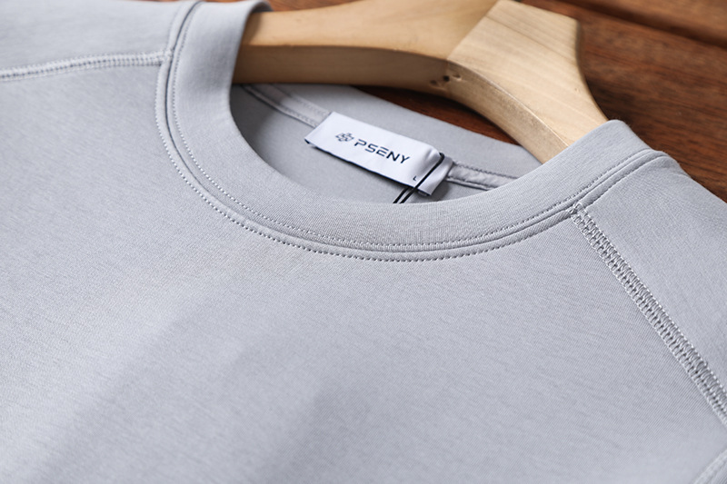 felpa con strato d'aria in ammoniaca liquida di alta qualità primavera e autunno uomo e donna coppia stile moda taglio verticale 3D tinta unita_voghion.com