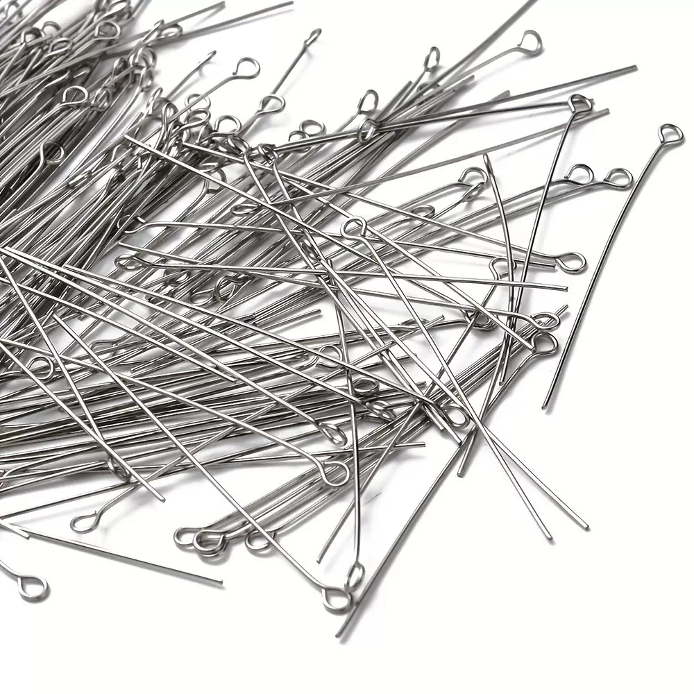 不锈钢9字针批发手工diy项链手链串珠针专用针穿珠子针饰品配件