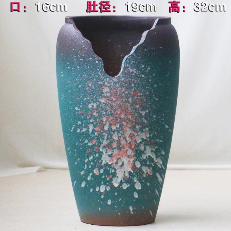 缺口花盆悬崖桩切口多肉缺口造型花盆悬崖式老桩深缺口高瘦陶瓷大|undefined