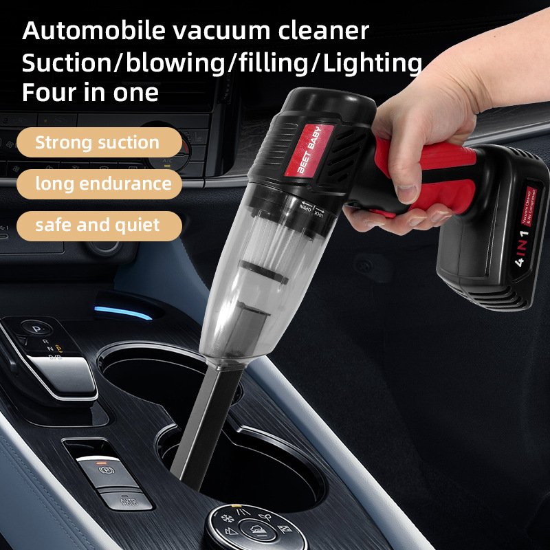 Car Vacuum Cleaner Wireless Handheld High-Power Vacuum Cleaner Air Pump Air Pump Portable Vacuum Cleaner Cross-Border