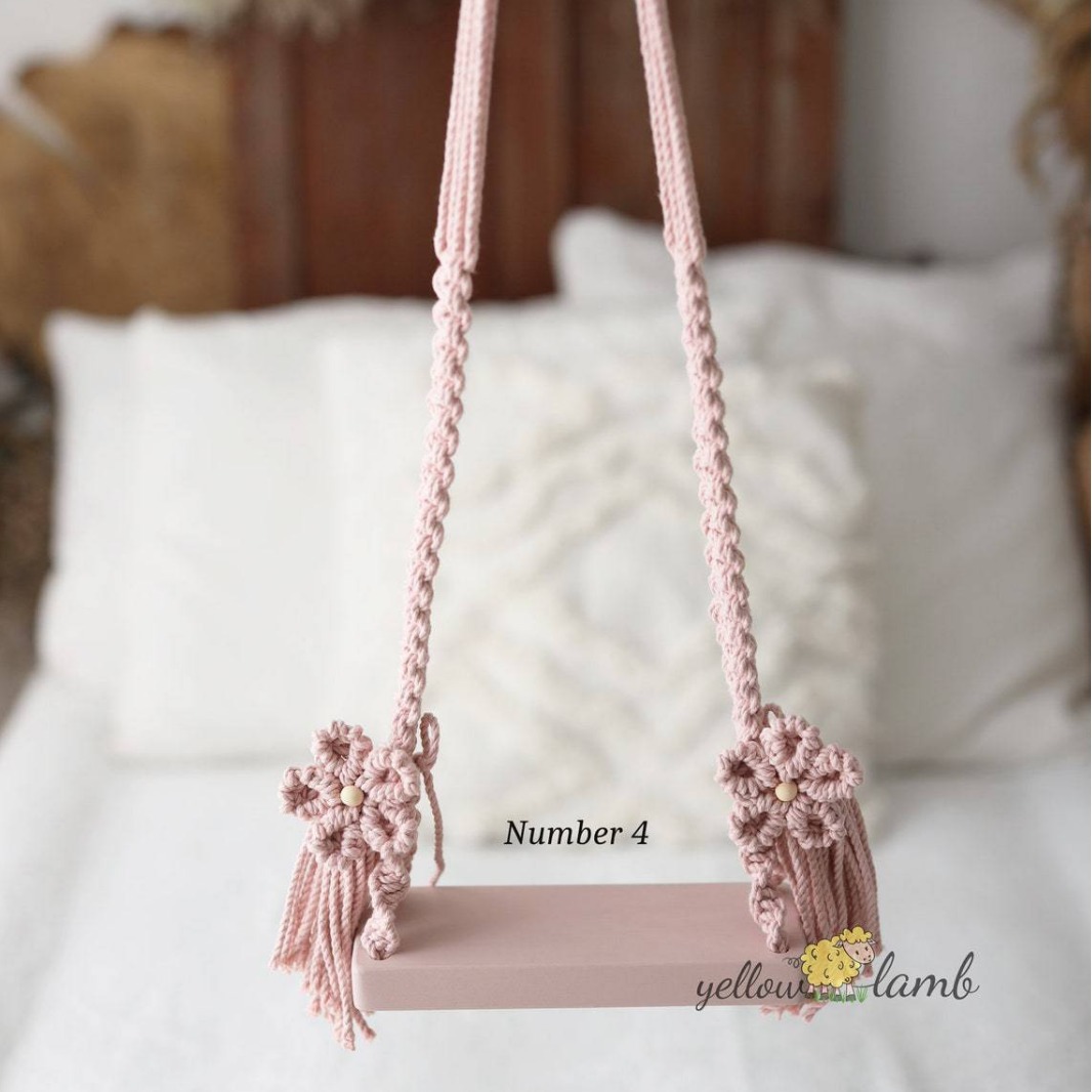 Estilo europeo y americano de los niños recién nacidos fotografía original apoyos 100 días cuna tiro blanco auxiliar hamaca tejida a mano