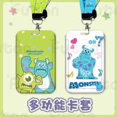 Monsters cartoon card holder student pick-up card work permit factory card holder bus subway meal card holder wholesale