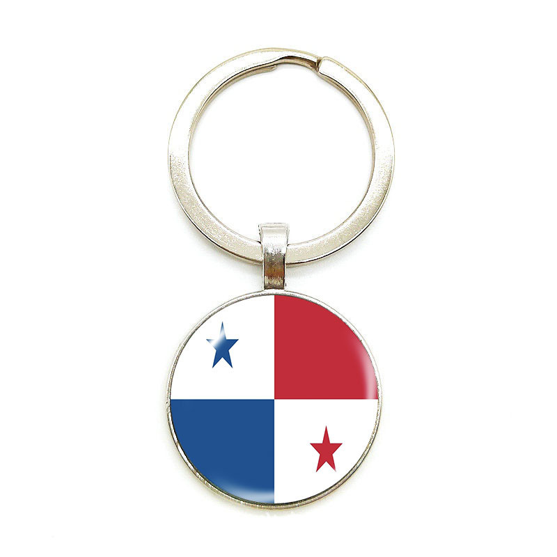 Copa del Mundo 2026 llaverera 48 banderas nacionales insignia colgante Estados Unidos, Canadá, México nuevos productos transfronterizos llaves de metal creativas