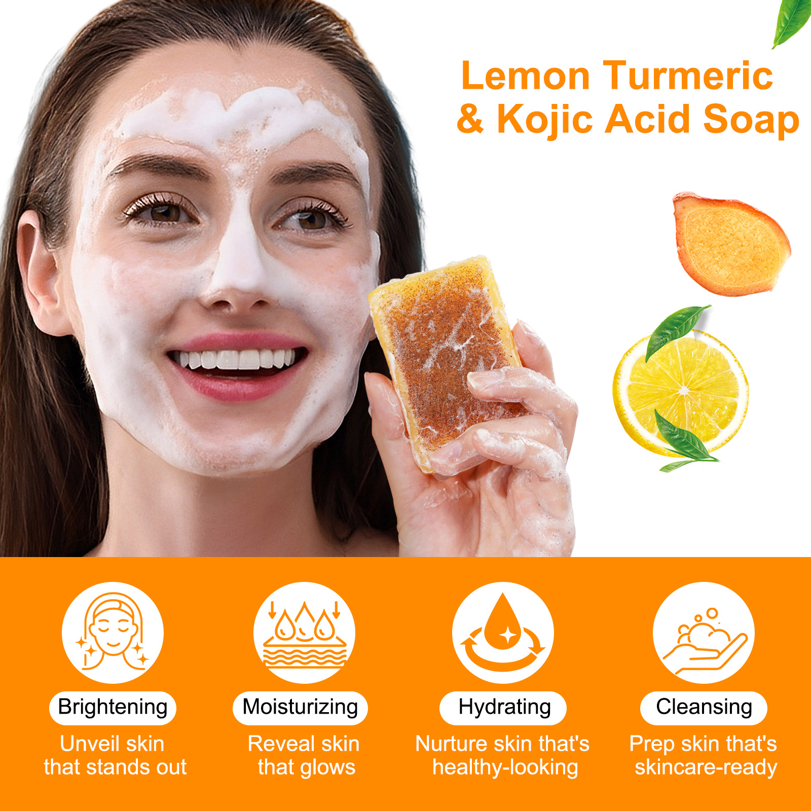 116g Weight Bar Soap Personal Care Type 1 Piece Quantity Lemon Pattern Classic Style Style Lemon Bar Soap Classic Style Bath & Shower Personal Care 11