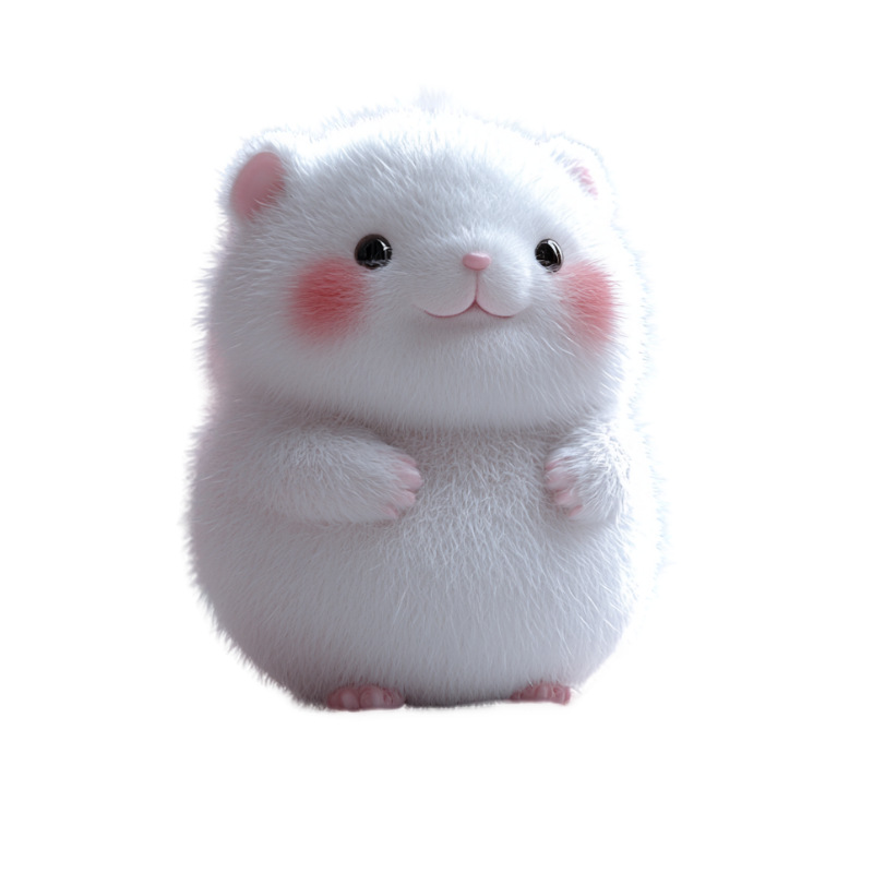 Nuevo colgante de ratón peludo de animal lindo plano acrílico transfronterizo image 5