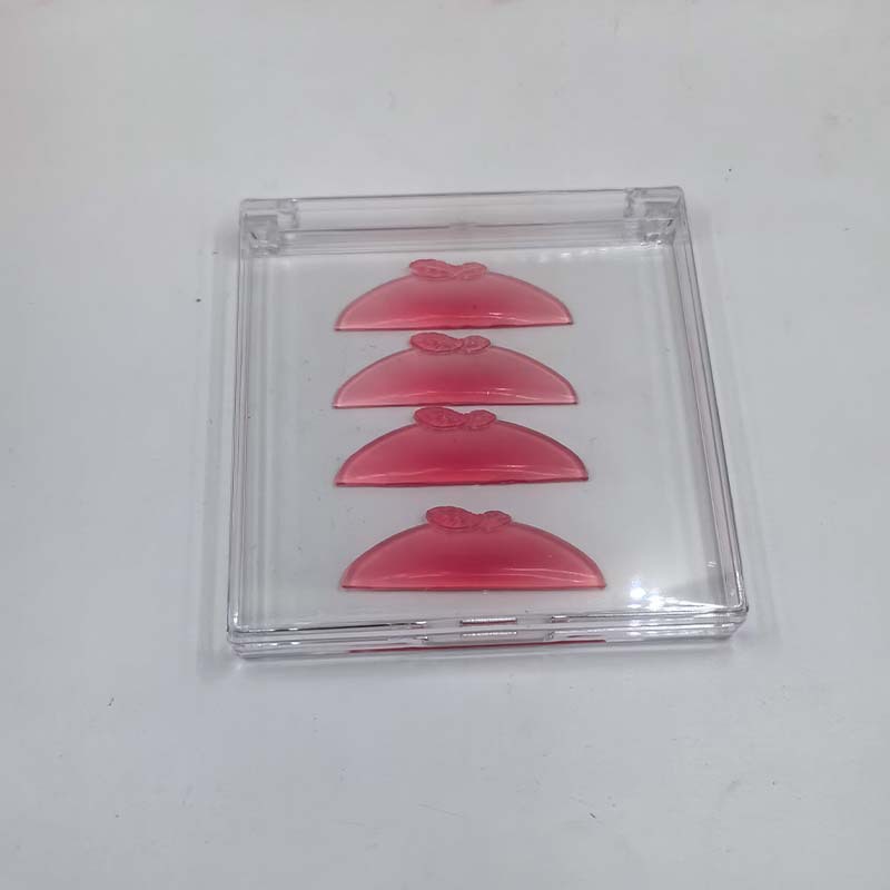 国境を越えた卸売ケラチンまつげリフト新しい 1 ペアゼリー桃まつげシリコーン自己粘着アイパッド洗える