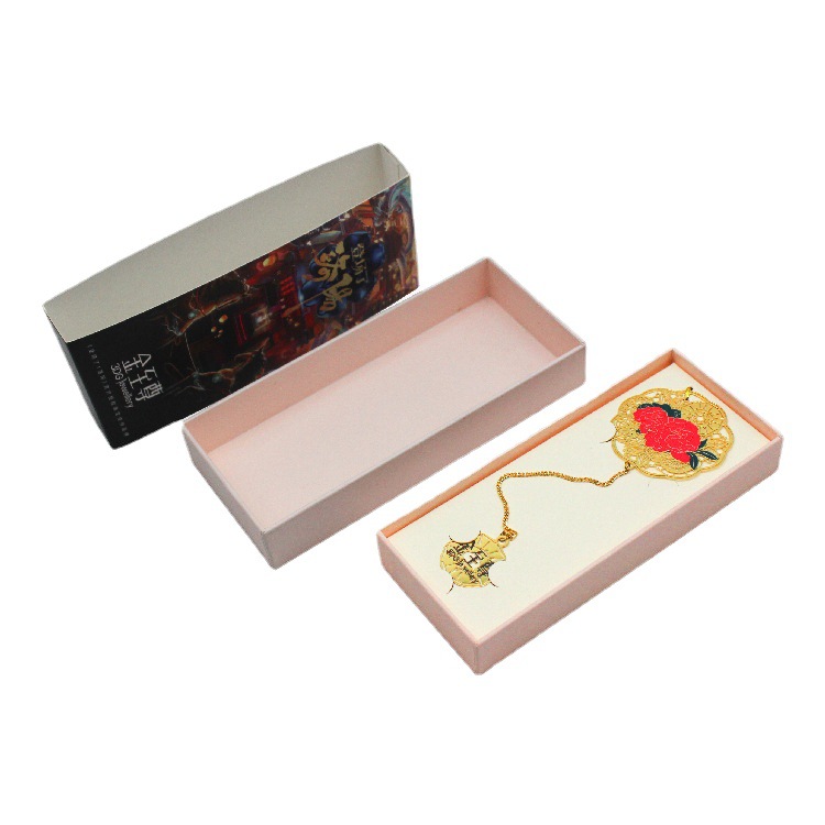 厂家供应彩盒  16x7x3cm 腰封珠宝项链盒 礼物盒 按需求印制logo
