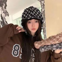 牛仔雷锋帽女秋冬保暖护耳飞行员帽子韩版防风防寒ins百搭骑行男