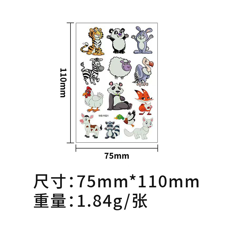 Pegatinas de tatuaje luminoso impermeable temporal lindo dinosaurio unicornio sirena tatuaje niños dibujos animados tatuaje pegatinas