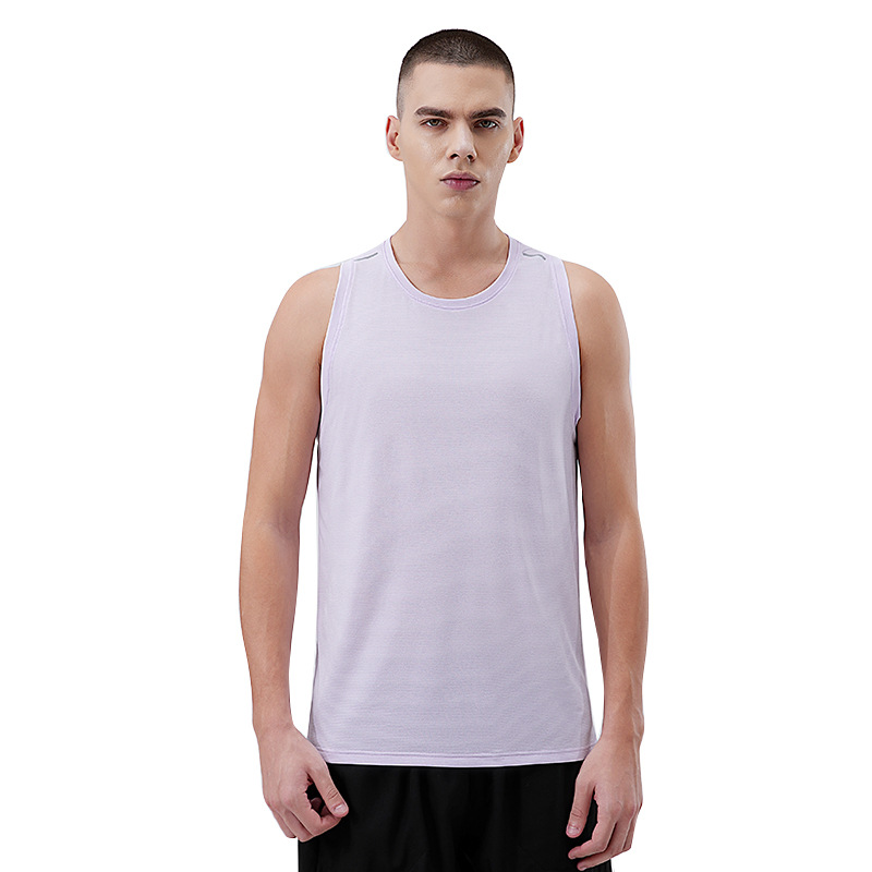 Verano nuevo chaleco deportivo de maratón hombre running fitness ropa de secado rápido sin mangas de hielo de baloncesto ropa de entrenamiento de pista y campo