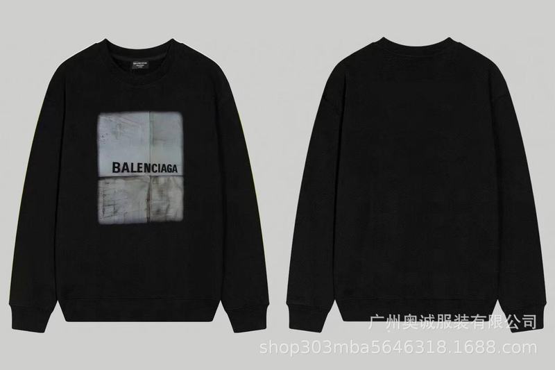 国境を越えた貿易 B's 24ss 秋 BB's ロゴプリント スウェットシャツ 380g コーマ綿二重糸 メンズ レディース スウェットシャツ|undefined