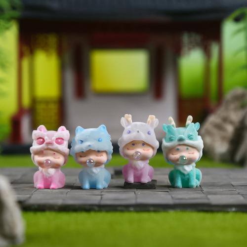 Guochao Shannai Ruixiu Wholesale Decorative Items, Auspicious Yunmeng Blind Box, Cute Grains Creative Scene Miniature, Festival Gift