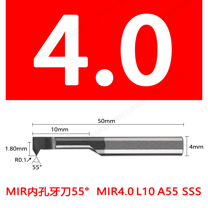 Superdur MIR tungsteno cortador de dientes de agujero pequeño acero inoxidable aleación de titanio SSS recubrimiento negro MIR3-MIR8.0
