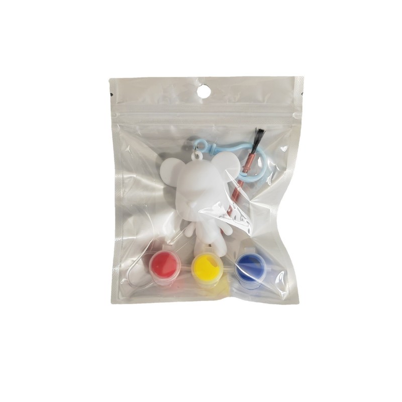 新品流体暴力熊キーホルダーケース袋セット塗装キーホルダー樹脂石膏プラスチックキーホルダー|undefined
