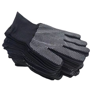 Nylon dispensing gloves plastic anti-slip driving cycling driver gardening breathable Men's and women's thin work gloves