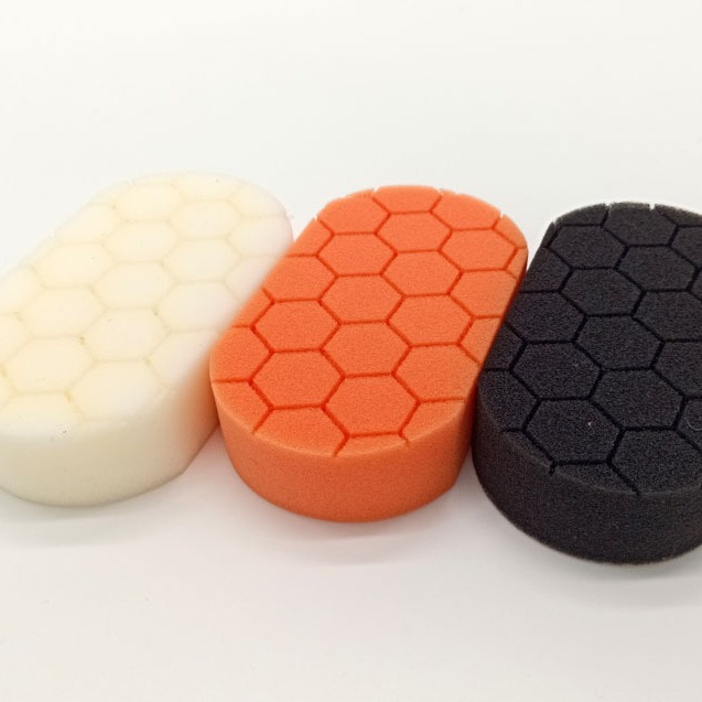 汽车美容专用手工打蜡进口六角龟纹海绵垫打蜡海绵轮细节抛光海绵