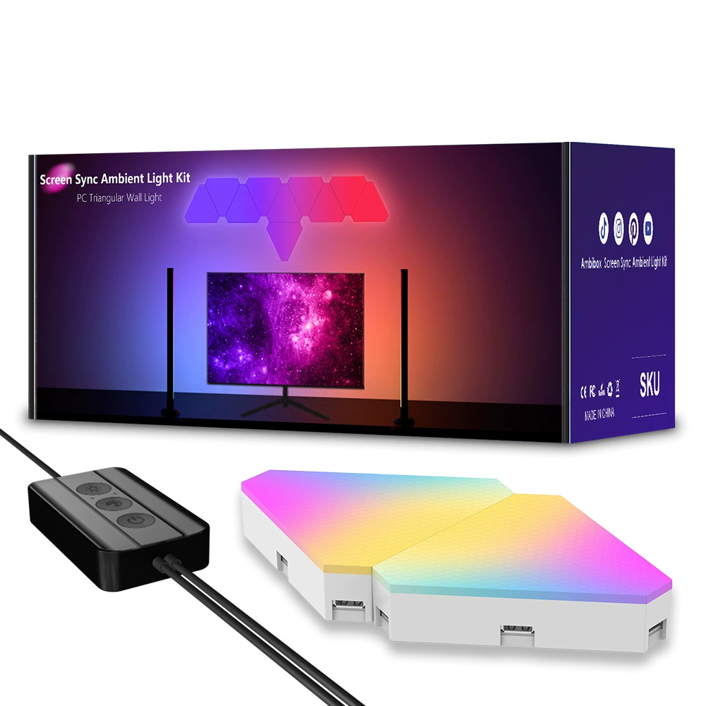 HDMI эффект Та же сцена передает компьютерную атмосферу свет игровой свет цвет лайт цвет лампа фоновый экран свет синхронизация