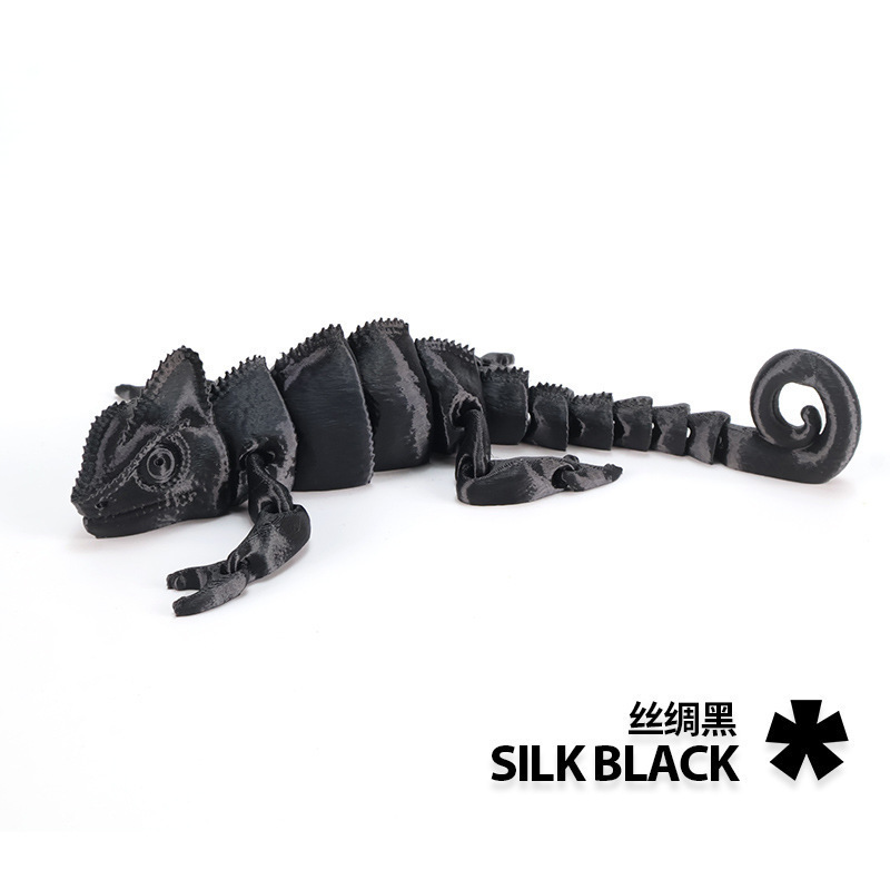 国境を越えた人気の TEMU 3D プリントドラゴンカメレオン全身関節可動シミュレーションペットトカゲモデルおもちゃ|undefined