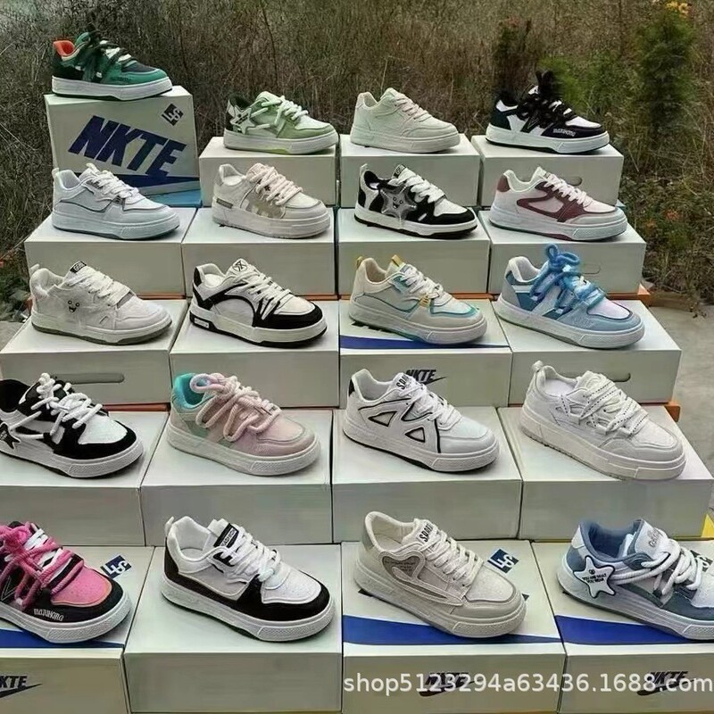 Cheap Cold-Stick Sports Women's Shoes Wholesale Factory Processed Shoes Sports Shoes Inventory Tail Goods Shoes Miscellaneous Street Stall Shoes Wholesale