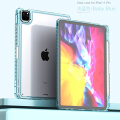 iPad 10th Gen Case with Pro 11 Pen Slot Compatible with iPad 10.9/10.2/12.9, Transparent Acrylic Anti-Bend Shockproof Shell