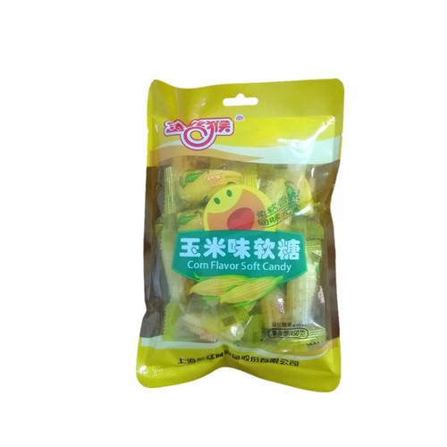 Large Quantity, Good Price: Golden Snub-nosed Monkey 150g Bagged Corn Candy Classic Soft and Hard Candy Nostalgic Fruit Flavor Snack Candy