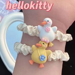 かわいいアニメのアヒルの髪の輪