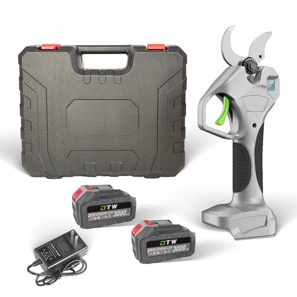 Tijeras de podar eléctricas sin escobillas tijeras de jardín de árboles frutales de litio eléctricas se centran en las ramas de frutas directas de fábrica al por mayor