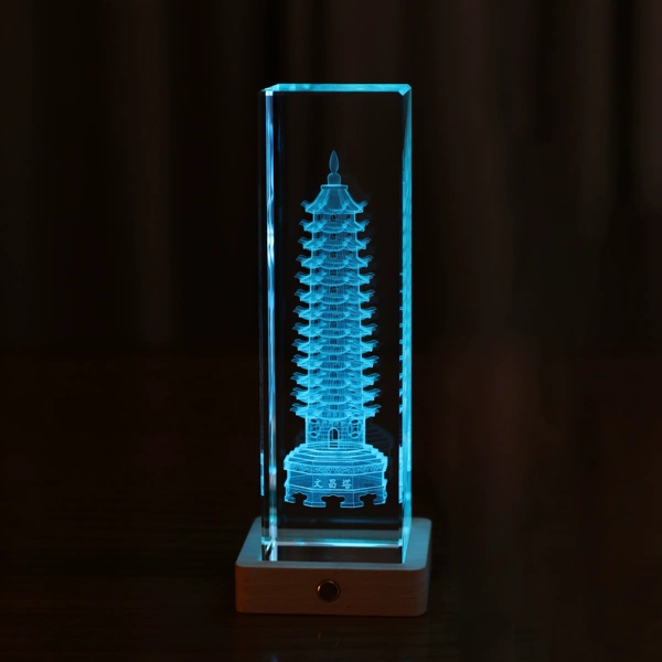 13th floor Wenchang Tower solid wood lamp holder (charging touch)
