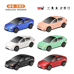 国境を越えた新製品ws 595テスラ車bluetoothスピーカー超重サブウーファ音響プレゼントtws音響スポット