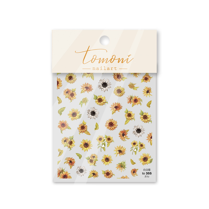 Fashion Chrysanthemum Transparent Nail Stickers Nail Sticker 1 Piece display picture 11