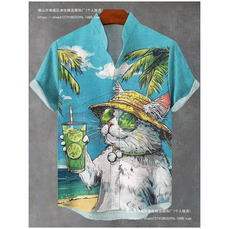 Aliexpress. Funny Cat Print Beach Shirt, 3D Fully Printed Hawaiian Shirt for Men and Women, Couple's Outfit Aliexpress. Funny Cat Print Beach Shirt, 3D Fully Printed Hawaiian Shirt for Men and Women, Couple's Outfit