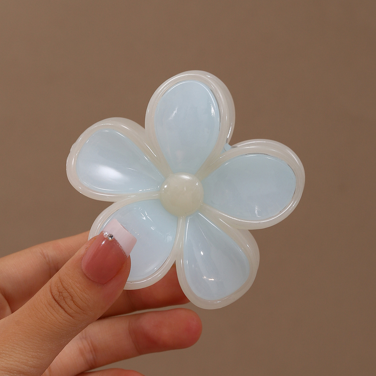 Huevo flor broca de pelo grande empalme dulce diaria textura tierna versátil retró placa de cabello adornamiento de cabello nueva flor coreana