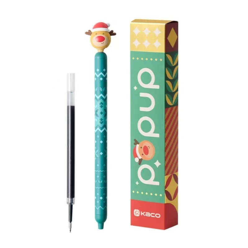 Envío gratis Kaco Chuxin Lingyue Jingdian Presione el bolígrafo de góner Examen de estudiante Cepillo Pen Set Colección al por mayor