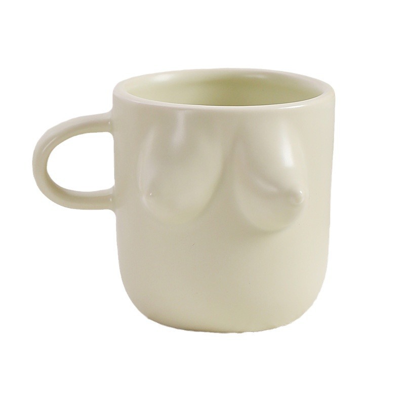 Taza de cerámica creativa de estilo INS taza de desayuno lindo pellizco diseño creativo de nicho regalo de vacaciones nuevo