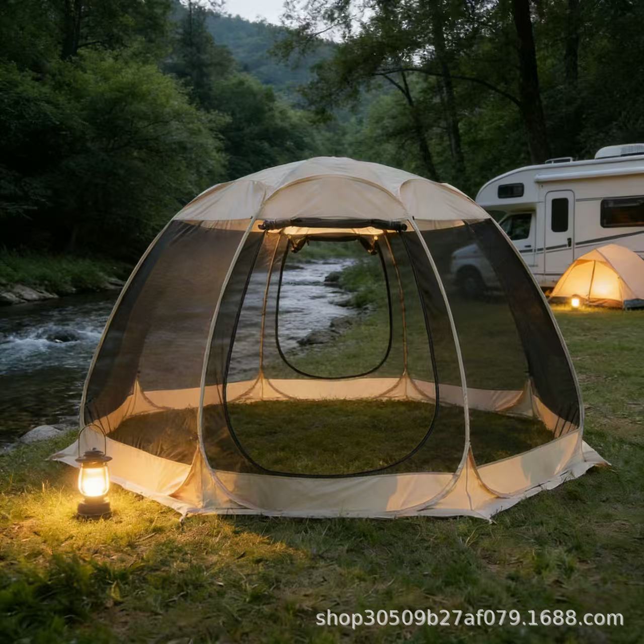 Trendy Starry Sky Tent for Outdoor Camping, Picnics, Travel, and Outdoor Excursions with Panoramic View and Quick Setup