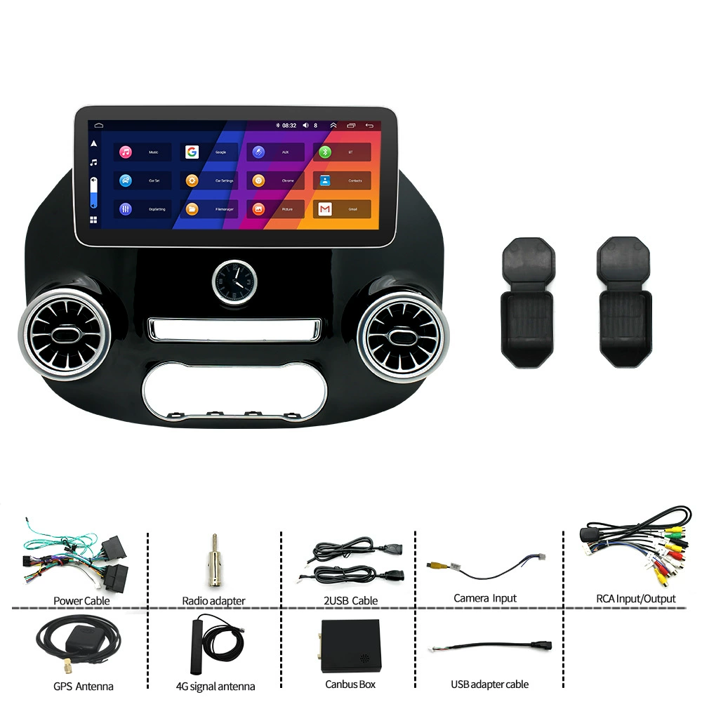 Подходит для Mercedes-Benz Vitamin 16-23 Android навигации с большим экраном, автомобильный GPS Bluetooth, CarPlay, обратная связь изображения