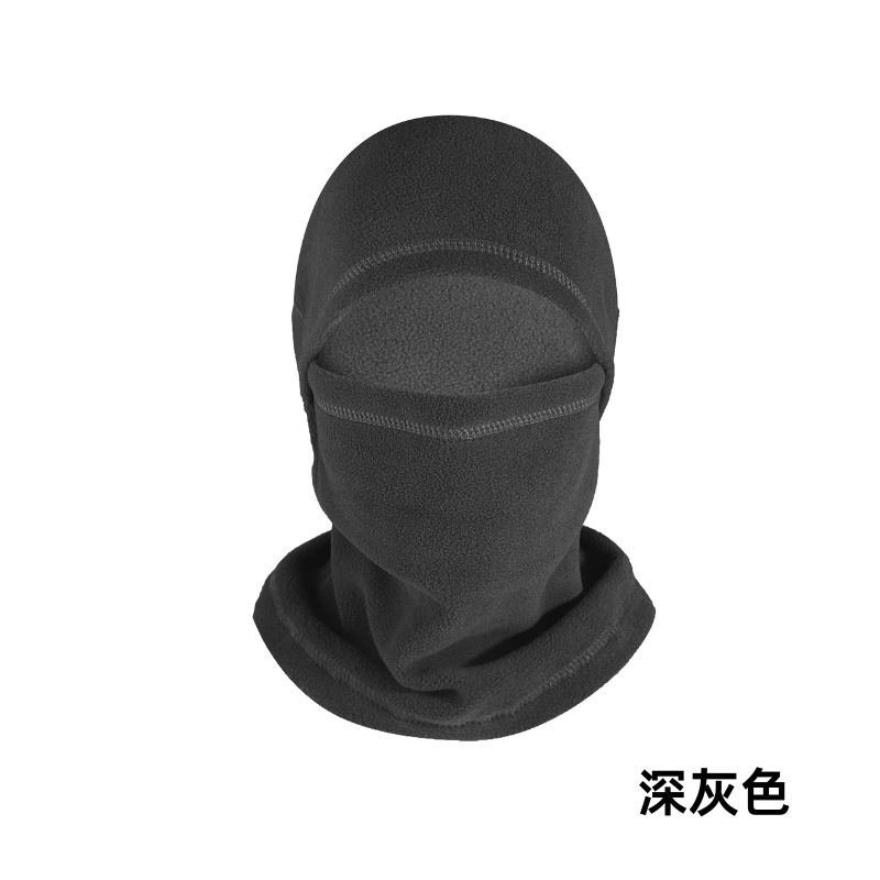 Invierno ciclismo máscara caliente cubierta de cuello multifuncional sombrero de esquí cubierta de cabeza de pelusa agitada con cubierta de pelusa cubierta de cuello