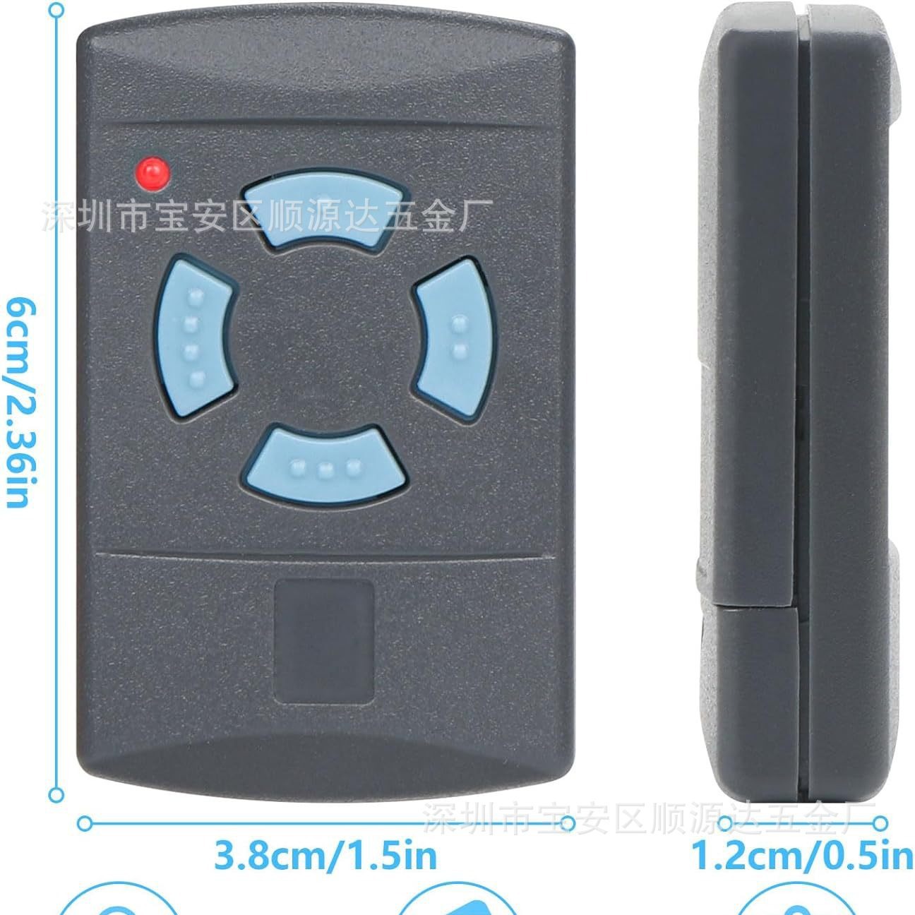 868.3 MHz车库门开启器，适用于赫尔曼的手持式发射器