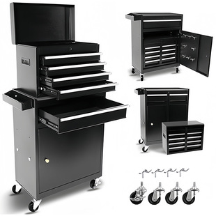 5-Drawer Tool Cart, Mobile Combination Tool Cabinet, Hardware Storage Box, Repair Trolley, Amazon Exclusive