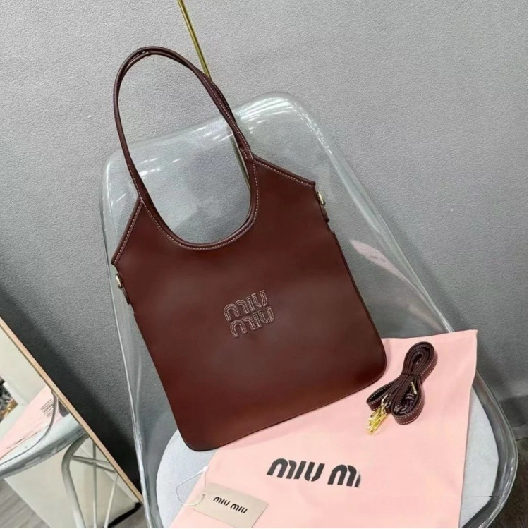 miu家新款慵懒风Tote帆布购物袋大容量hobo单肩托特包斜跨女包包|undefined