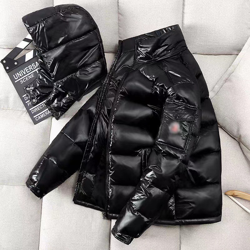 Comercio exterior transfronterizo, ropa de invierno europea y americana, brazalete corto para hombre, sombrero dividido de invierno de invierno, ropa de invierno de moda brillante, corto MKou