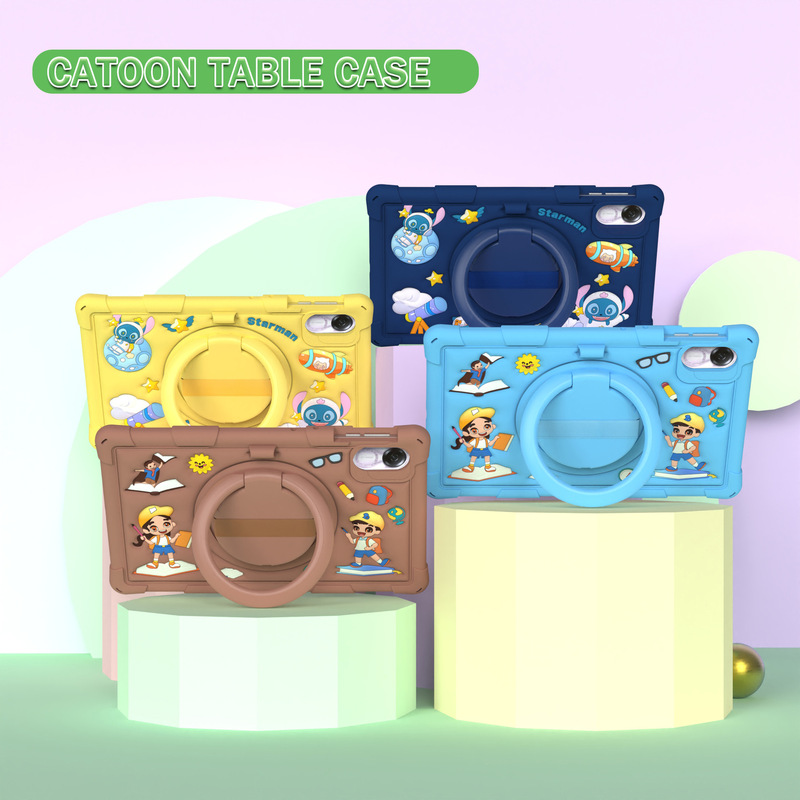 Suitable for Honor Tablet Gt 11.5inch Tablet Protective Cover Cartoon Silicone Shell Portable Rotating Soft Shell